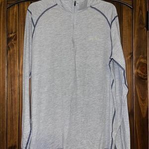 Orvis Medium Men’s 1/4 Zip Base Layer Long Sleeve Shirt Gray